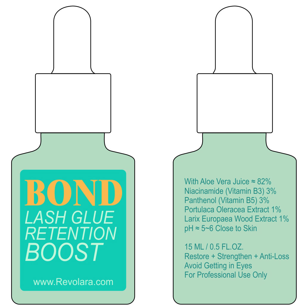 Lash Glue BOND, Glue Speed Accelerant/ Booster- Apply on lashes after extension【with Vitamin B3 & B5】Restore+Strengthen+Anti-loss
