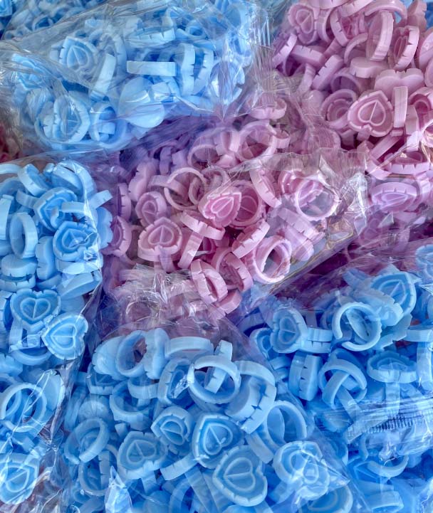 Glue Ring  - 50 pieces/Bag , many shapes