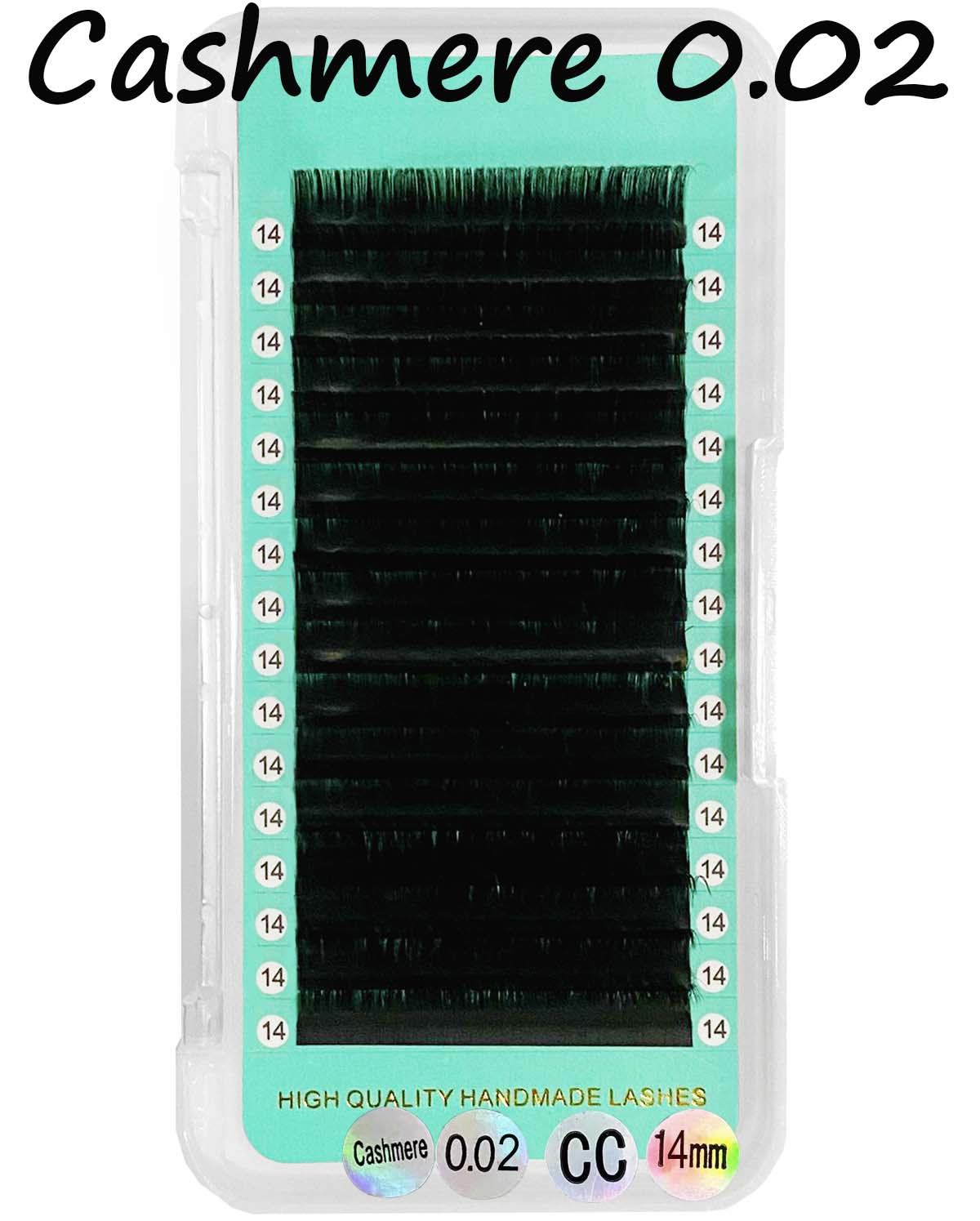 Japan Cashmere PRO Extra Matte Dark Black Lashes【0.02mm 16-lines】【Best Quality Ever】