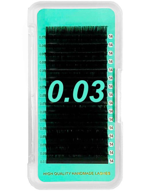 Cashmere PRO Extra Matte Dark Black Lashes【0.03mm 16-lines】【Best Quality Ever】