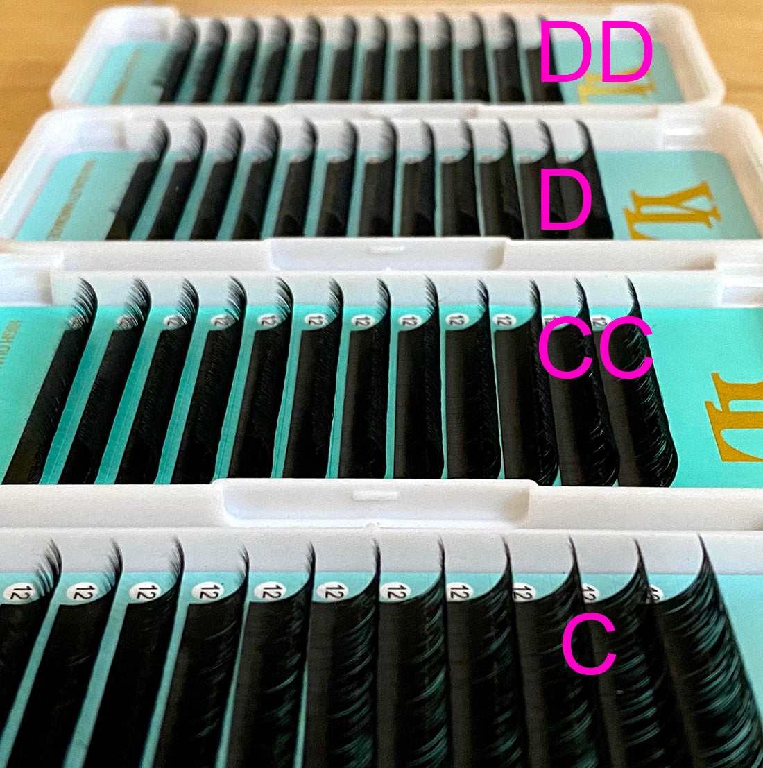 Cashmere PRO Extra Matte Dark Black Lashes【0.07mm 16-lines】【Best Quality Ever】
