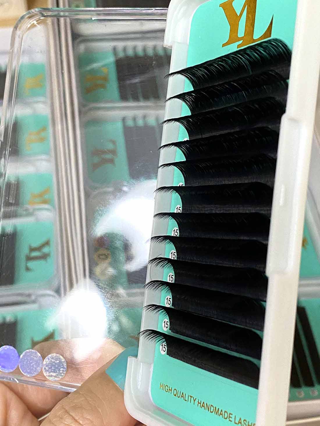 Japan Cashmere PRO Extra Matte Dark Black Lashes【0.02mm 16-lines】【Best Quality Ever】
