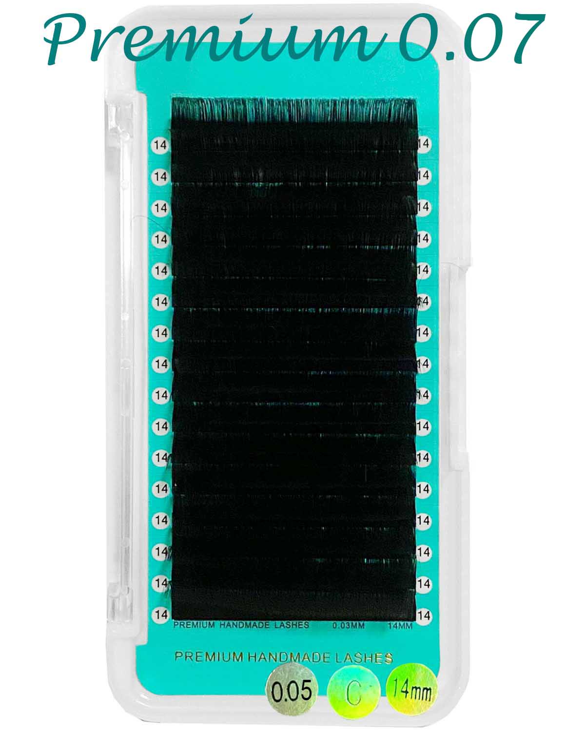 Cashmere Faux Mink Matte Dark Black Individual Lash Extensions 0.07mm【16-lines No-logo】